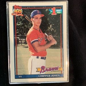 1991 Topps Tiffany Chipper Jones #333